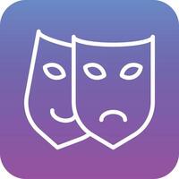 Theatre Mask Vector Icon