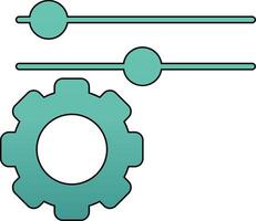 icono de vector de configuración