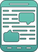 Mobile Chat Vector Icon