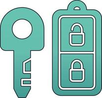 Car Key Vector Icon