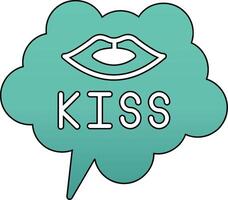 Kiss Vector Icon