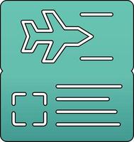 Plane Ticket Vector Icon