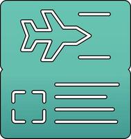 Plane Ticket Vector Icon