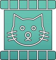 gato comida vector icono