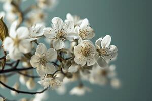 AI generated a piece of a white flower tree with text that says tamara kochen photo