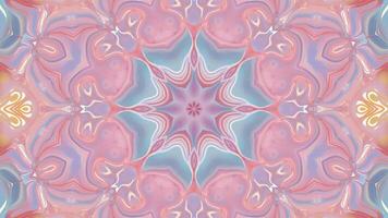 Abstract color background with symmetrical repeating patterns. Seamless looping animation. video