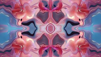Abstract color background with symmetrical repeating patterns. Seamless looping animation. video