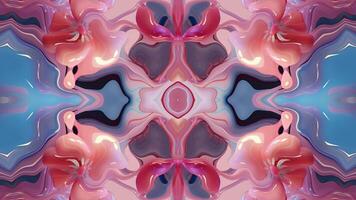 abstract kleur achtergrond met symmetrisch herhalen patronen. naadloos looping animatie. video