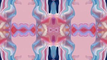 Abstract color background with symmetrical repeating patterns. Seamless looping animation. video