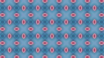 Abstract color background with symmetrical repeating patterns. Seamless looping animation. video