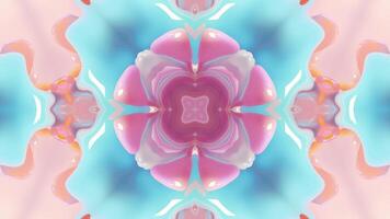 Abstract color background with symmetrical repeating patterns. Seamless looping animation. video