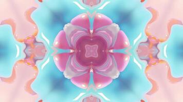 Abstract color background with symmetrical repeating patterns. Seamless looping animation. video