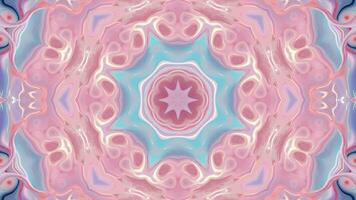 Abstract color background with symmetrical repeating patterns. Seamless looping animation. video