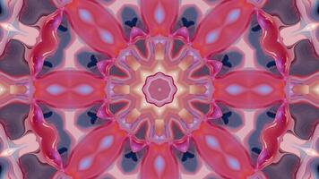 Abstract color background with symmetrical repeating patterns. Seamless looping animation. video