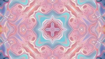 Abstract color background with symmetrical repeating patterns. Seamless looping animation. video