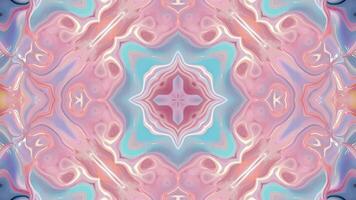 Abstract color background with symmetrical repeating patterns. Seamless looping animation. video