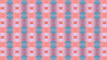Abstract color background with symmetrical repeating patterns. Seamless looping animation. video