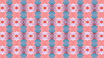 Abstract color background with symmetrical repeating patterns. Seamless looping animation. video