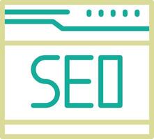 sitio web seo vector icono