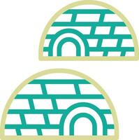 Igloo Landscape Vector Icon