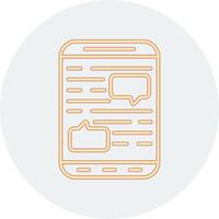 Mobile Chat Vector Icon