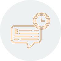 Chat Time Vector Icon