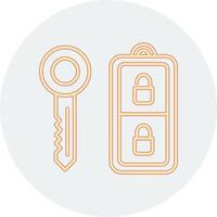 Car Key Vector Icon