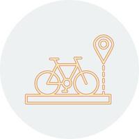 icono de vector de bicicleta