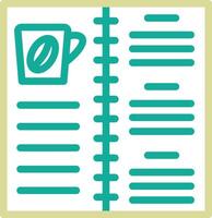 Coffee Menu Vector Icon