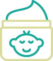 Baby Cream Vector Icon