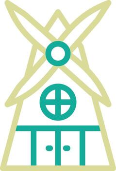 icono de vector de molino de viento