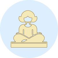 icono de vector de yoga