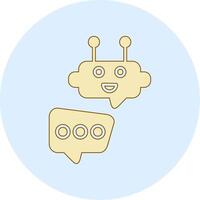 Robot Chat Vector Icon