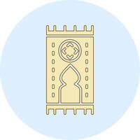 icono de vector de qibla