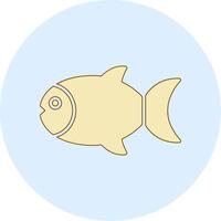 icono de vector de pescado