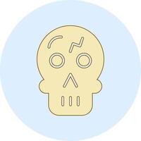 icono de vector de calavera