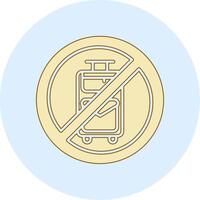 No Travelling Vector Icon