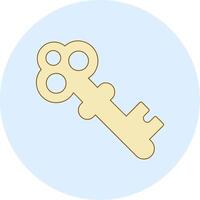 Old Key Vector Icon