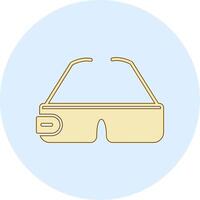 icono de vector de gafas inteligentes