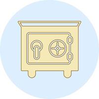 icono de vector de caja fuerte