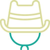 icono de vector de sombrero de vaquero