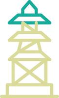 icono de vector de torre de señal