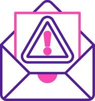 icono de vector de correo no deseado