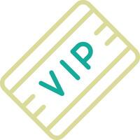 icono de vector de pase vip