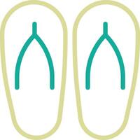 icono de vector de chanclas