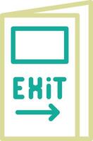 Emergency Exit Vector Icon