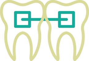 Tooth Braces Vector Icon