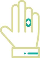 Ring in Hand Vector Icon