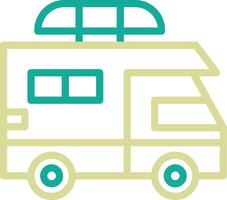 Camper Van Vector Icon