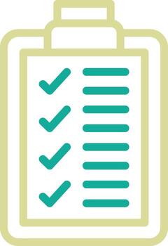 icono de vector de lista de verificación